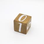 Custom Natural Wooden Wooden Milestone Blocks 2.5inch Monthly Age Blocks