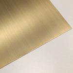 304 316 Hairline Stainless Steel Sheet Pvd Color Brass Copper Finish Stainless