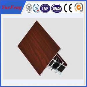 China Hot! aluminium window manufacturer, wood color aluminum profile for sliding window wholesale