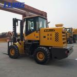 Chinese Engine 3 Ton Rough Terrain Forklift Truck 3m / 4m Lifting Height