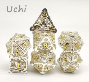 China Practical Nontoxic Mini 6 Sided Dice Metal Antiwear Hand Carved wholesale