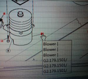 China SM52 SM74 blower,G2.179.1501,original new blower,240V,400W wholesale