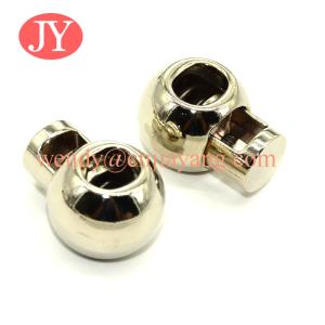 China jiayang Custom colour metal cord lock end stopper for string wholesale