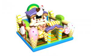 China Inflatable Fun City PVC Candy Ice Cream Park  Inflatable Bouncy Castle For Kids wholesale