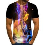 Tie Dye Round Neck Colored Sublimation Shirts Custom Made Sublimated Shirts