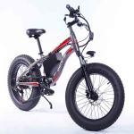 7 Speed Fat Tires Electric Bike 36V 10Ah Removable Lithium Ion Battery 350W