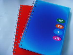 China promotional notebook spiral notebook with pvc cover any size any print wholesale
