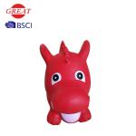 Red Dinosaur Space Hopper Environmental Friendliness Material Non Slip