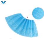 Elastic Style Disposable PP 10-30g Blue Anti Slip Printed Shoe Cover Professiona