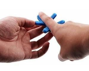 China Aluminum Medical Broken Finger Splint S M L Bendable Frog Type wholesale