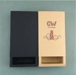 Customized Eco friendly brown Kraft paper folding box slide drawer cardboard
