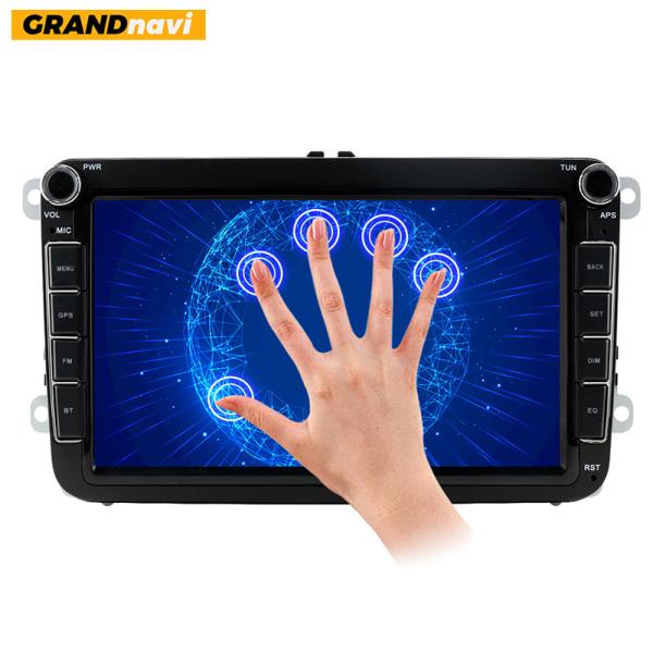 Quad Core 1.2GHz 16GB ROM VW Car Radio Audio Stereo With High Definition Rear