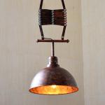 Retro industrial Pendant Light wind wrought iron clothing cafe bar lifting Black
