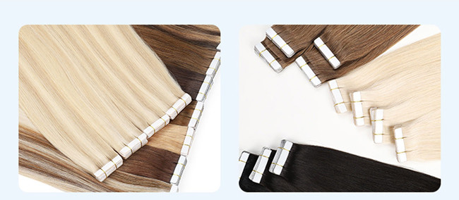 Bulk Double Drawn Tape In Human Hair Extensions 100% Remy Virgin Mini Tape For Braiding