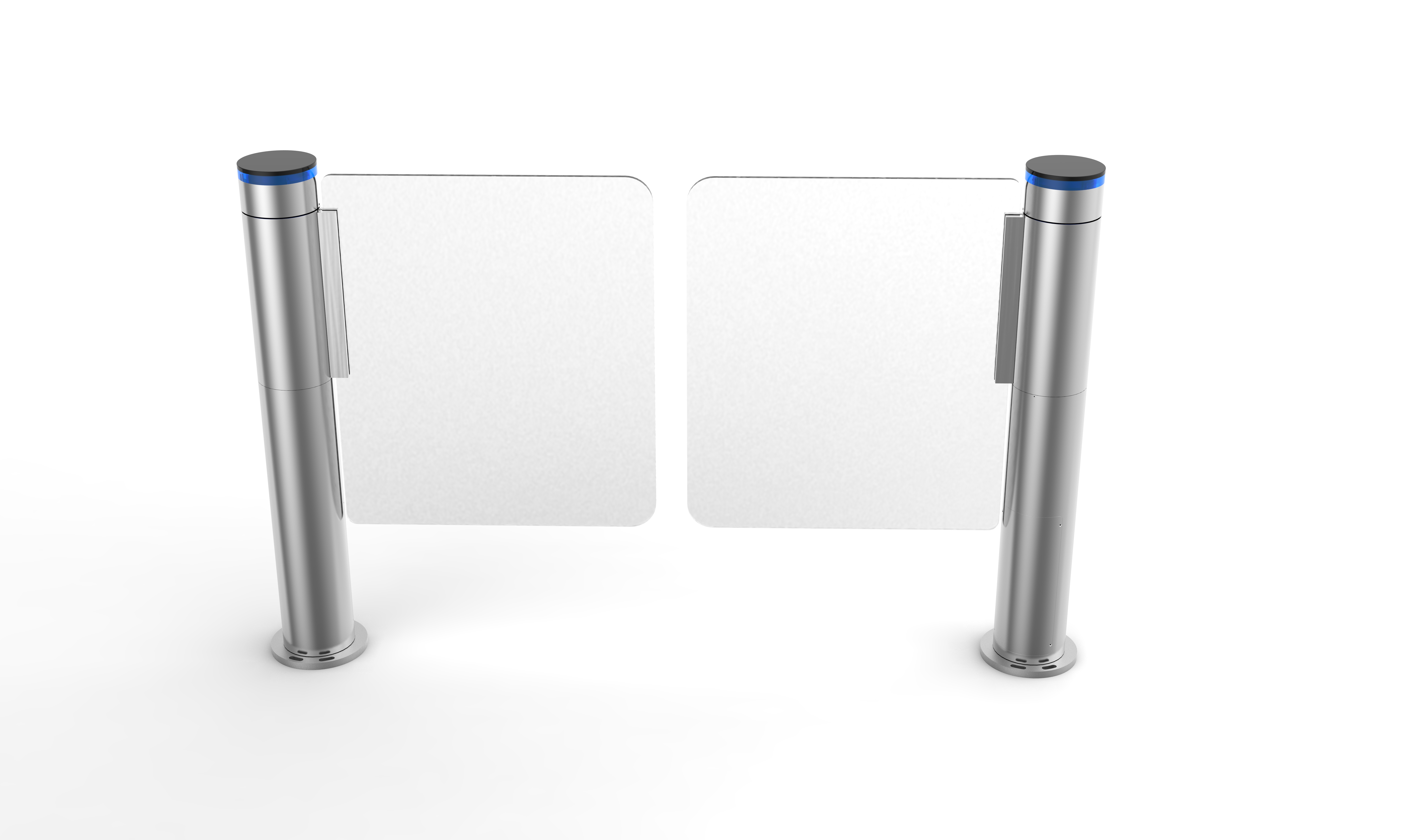 141mm Diameter Cylindrical Swing Speed Gate with 304 Stainless Steel Construction for 20-30 Persons per Minute