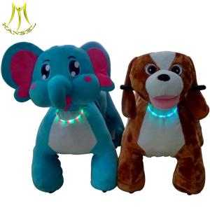 China Hansel battery powered animals for shopping mall and zoo animal scooter with plush walking animal for mall wholesale