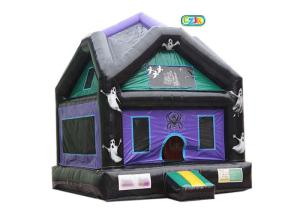 China Safe Blow Up Haunted Bouncer Houses Large Netted Vent Windows For Air Flow wholesale