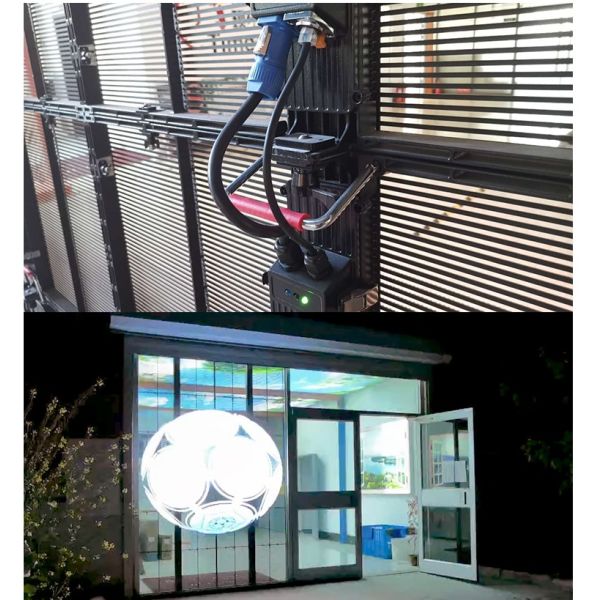 100W/m2 Outdoor Transparent Led Screen 5500cd P3.91 For Shop Window