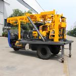 Vehicle Chassis Hydraulic Drilling Rig Self Propelled for 200M Water Well