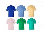 Colorful Short Sleeve Mens Cotton Polo Shirts Blank , Women Embroidered Polos