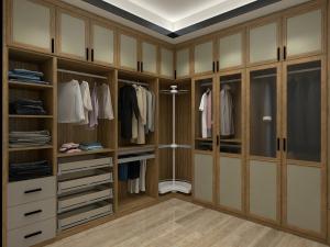China Built In Wardrobes Corner Cabinets Storage Closet Factory with drawers and shelves in wall racks for villa fruniture wholesale