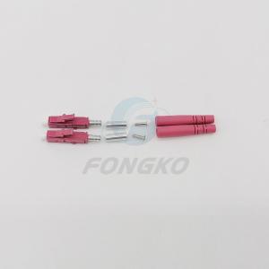 China 3.0mm OM4 Lc/UPC Fiber Optic Connector parts Duplex Fiber Optical Connector wholesale