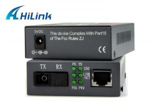 China WDM SFP Port Fiber Optic To RJ45 / UTP Media Converter , Compatible Cisco Media Converter wholesale