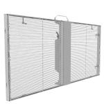 Transparent Led Curtain Flam Retardant Curved High Definition Led Media Facade