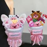 Loopy Plush Doll Flower Bouquet Multiple Color 20x35cm Lovely Christmas