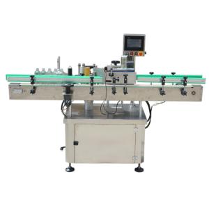 China 700KW Automatic Round Bottle Labeling Machine Front And Back Type wholesale