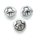 33x61mm Silver Zinc Alloy Flush Mount Slam Latch