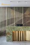 Stainless Steel Room Divider Bronze Hailrine Decoration Hotel Lobby Project List