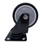 5 Inch Black Tread Swivel Logistics Caster
