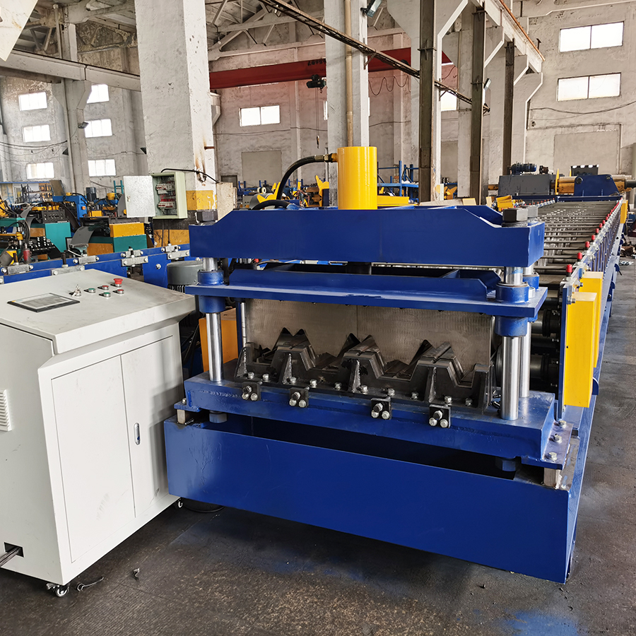 High Speed Floor Metal Deck Forming Machine 12 Stations Custom