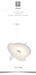 Luceplan Levante Pendant Light Nordic Silk Chandelier Illa Apartment Duplex