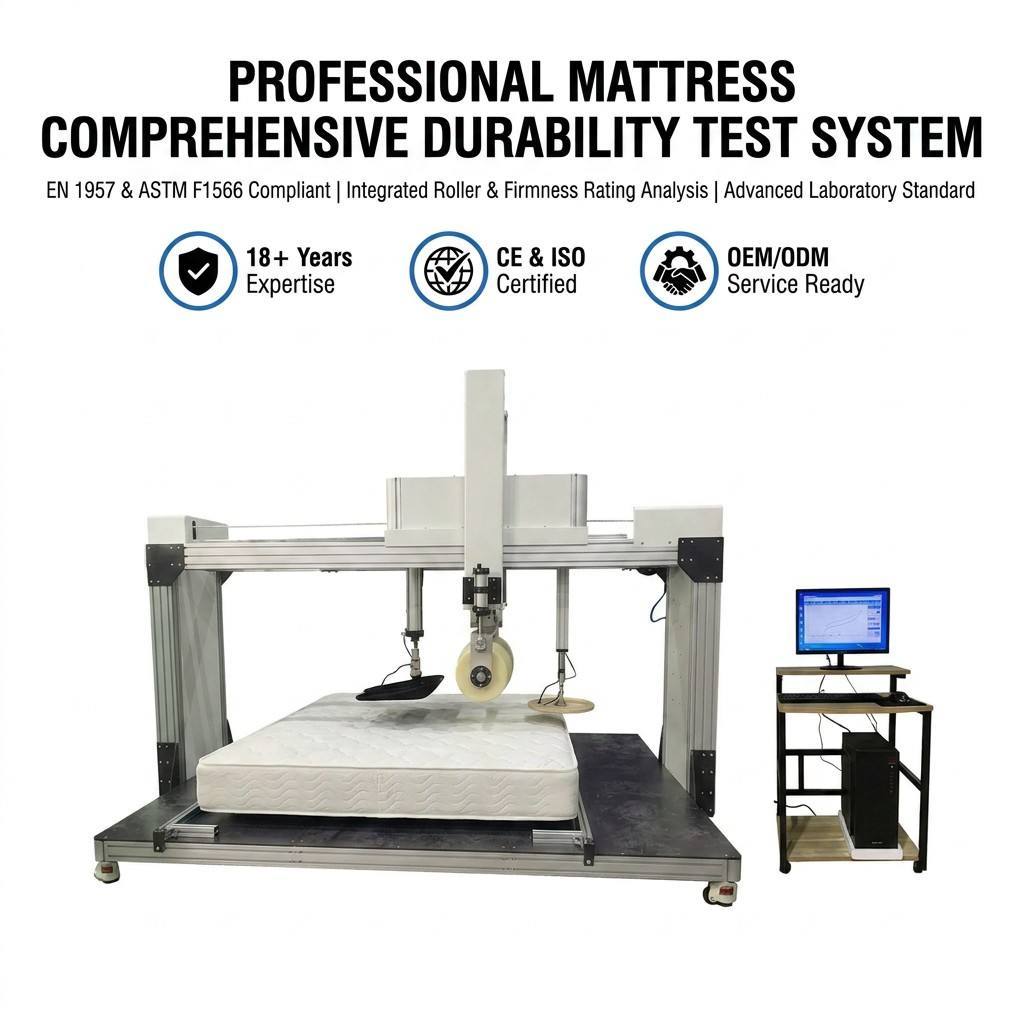 Mattress Multi-function Comprehensive Testing Machine Roller Rolling Edge Crush