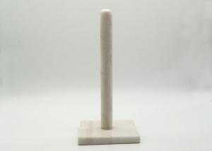 China 100% Natural Marble Stone Paper Towel Holder Durable For Modern Home Decoration wholesale