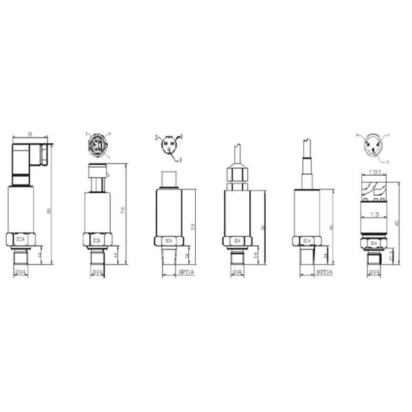 High precision refrigeration industrial pressure transmitter analog output GXPS353 Intrinsically safe mode E
