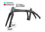 BXT Carbon Folding Bike Frame 3K Weave Folding Bicycle Foladable Frameset 20inch