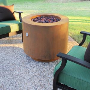 China Outdoor Decoration Corten Steel Wood Burning Fire Pit For Garden And Backyard wholesale
