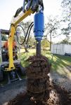 1-2t Excavator Backhoe Hydraulic Earth Auger Drill With S4 Auger