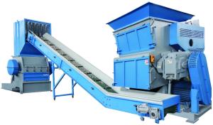 China PP Jumbo Bag / Lump Plastic Granulator computerized Plastic Shredder Granulator 800kg/Hr wholesale