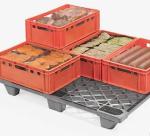 Hygienic EPP Logistic Shipping Plastic Pallets High Tenacity