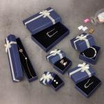 Customized Cardboard Paper Packaging Gift Jewelry Box with Foam Insert and 100%