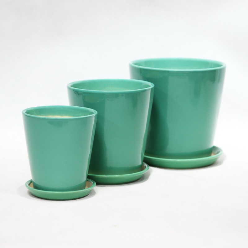 Garden Glossy Ceramic Plant Holders For Effortless Indoor Decor