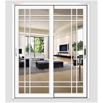 Custommized French PVC Sliding Door Single Glass Double Glass Sliding Door For