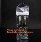 Eco friendly LONG HANDLE RECYCLABLE PVC WINE BAG, CARRIER BAG,HANDY BAG,GIFT