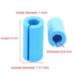 Soft Silicone Barbell Grips Fit Standard Barbell Dumbell Handles Bar Grips For