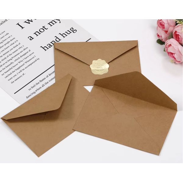 Biodegradable Kraft Paper Envelope Easy To Print And Adapt Multiple Sizes Available
