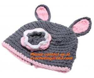 Crochet Knitting Costume Soft Adorable Clothes Photo Photography Props Hats & Caps